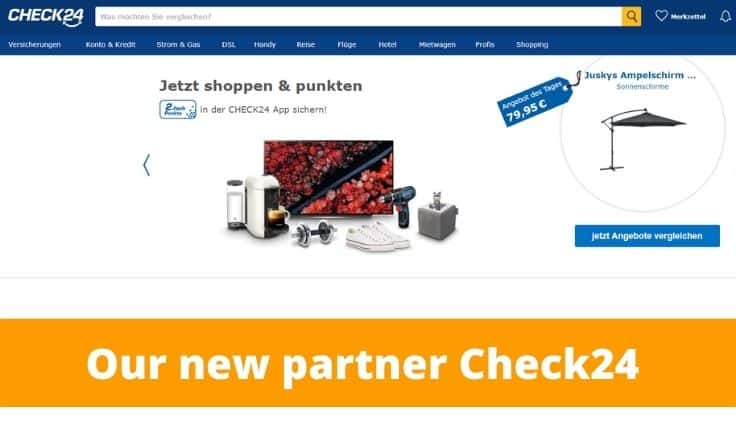 Check24, een nieuwe partner voor Koongo