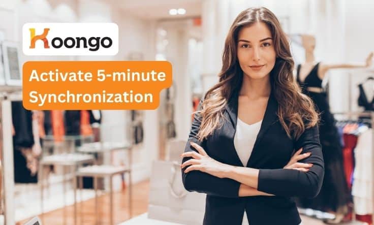 Koongo: 5-minutensynchronisatie activeren